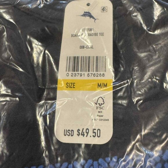 Tommy Bahama Cotton Board in Paradise Graphic T-Shirt Crew Tee Men's - Picture 10 of 11